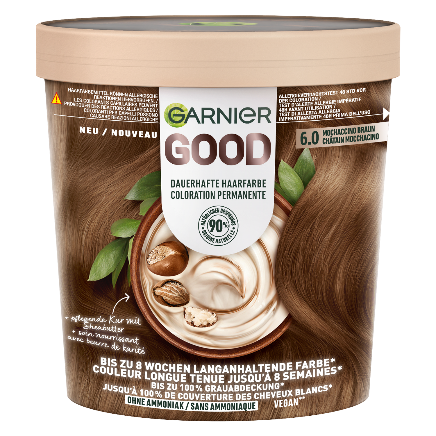 GARNIER GOOD Color permanent<br>1 Stück, Tube, 6.0 Mochaccino Brown