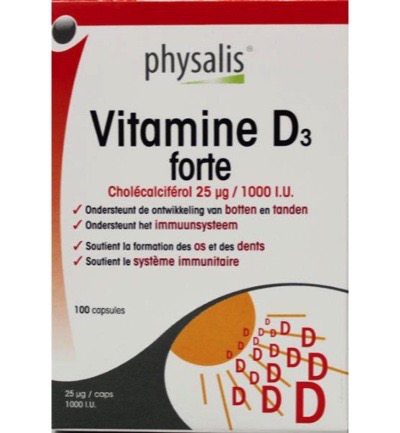 Physalis Vitamine D3 forte (100 capsules)