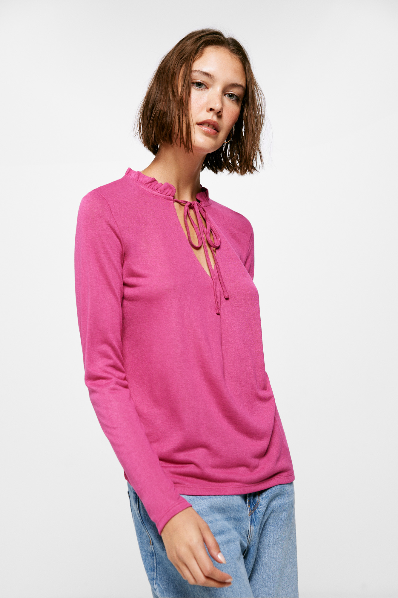 Blusa Polo Bicolor