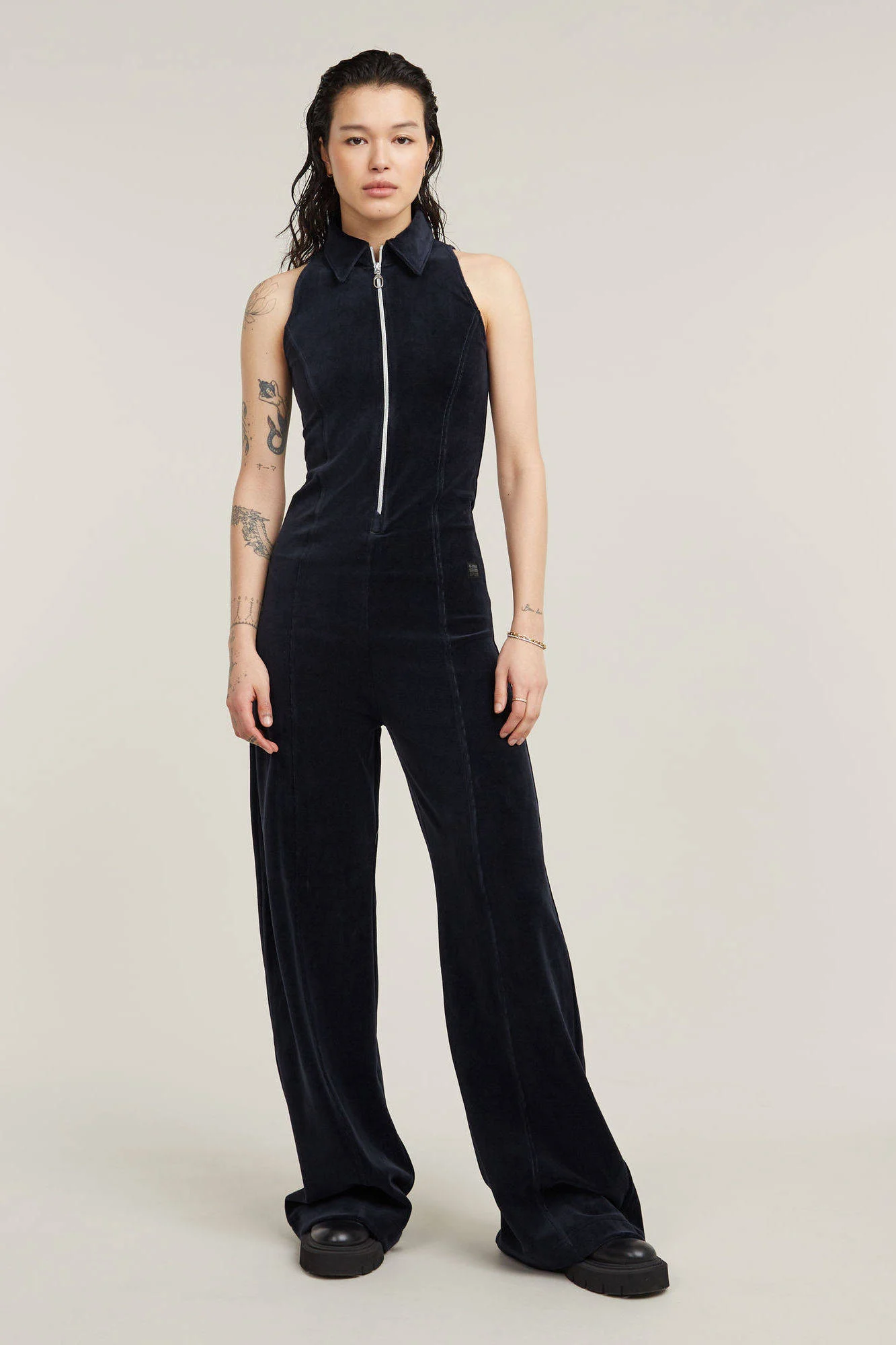 G-STAR jumpsuit dark blue denim
