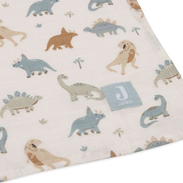 Jollein Roarsome Large Multidoek - 2 Pack - 115 x 115 cm - Hydrofiel
