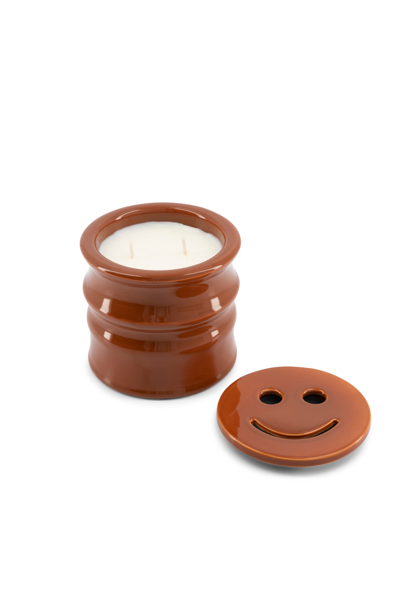 Kaars Shape 01.02 Candle & Happy lid Terra Shape 01.02 Candle & Happy lid Terra - Bois de Paris
