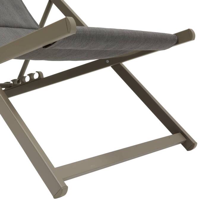 Chilienne de jardin pliable LUNIVIA Café