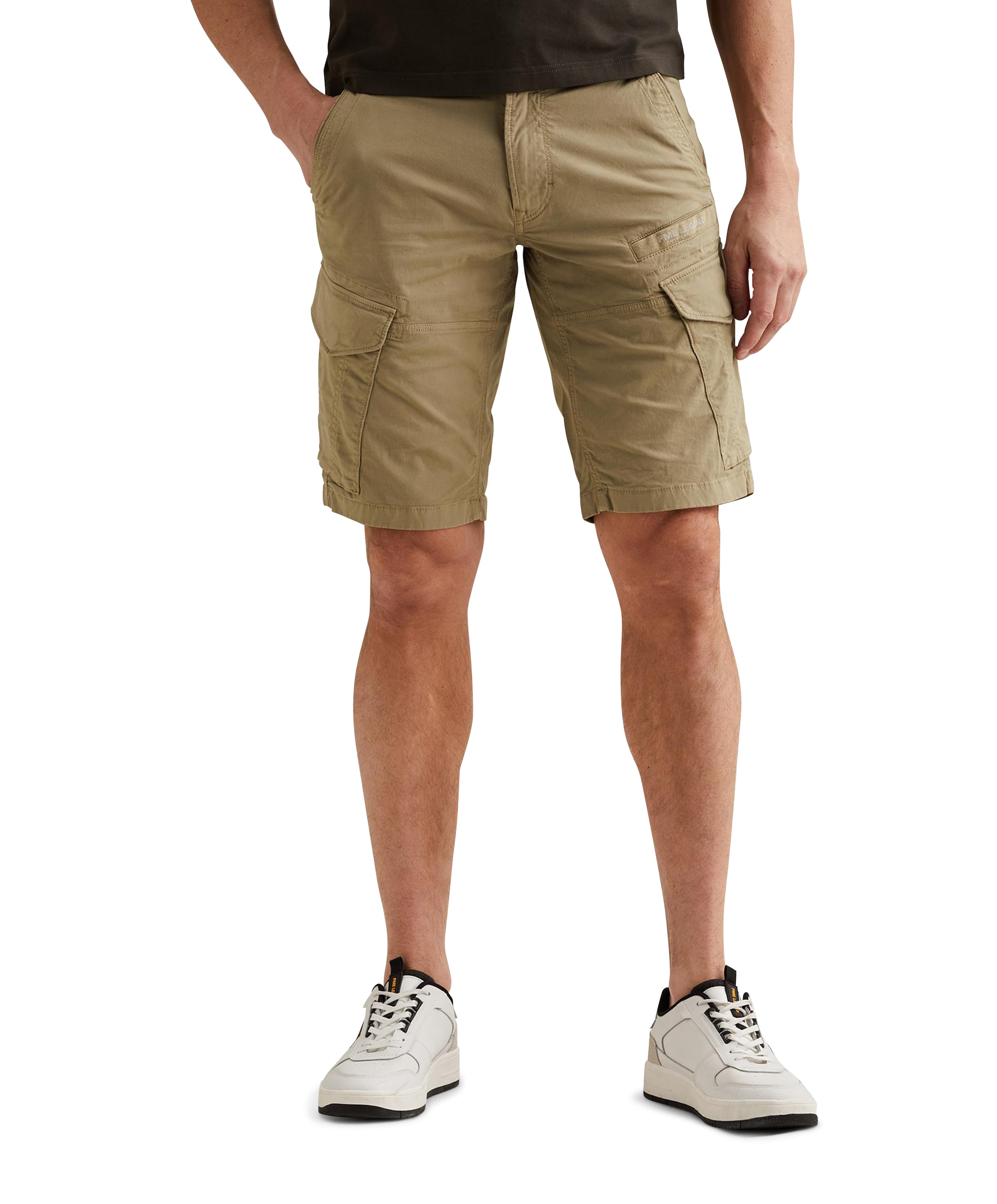 PME Legend NORDROP CARGO SHORTS STRETCH TWILL heren korte broek beige