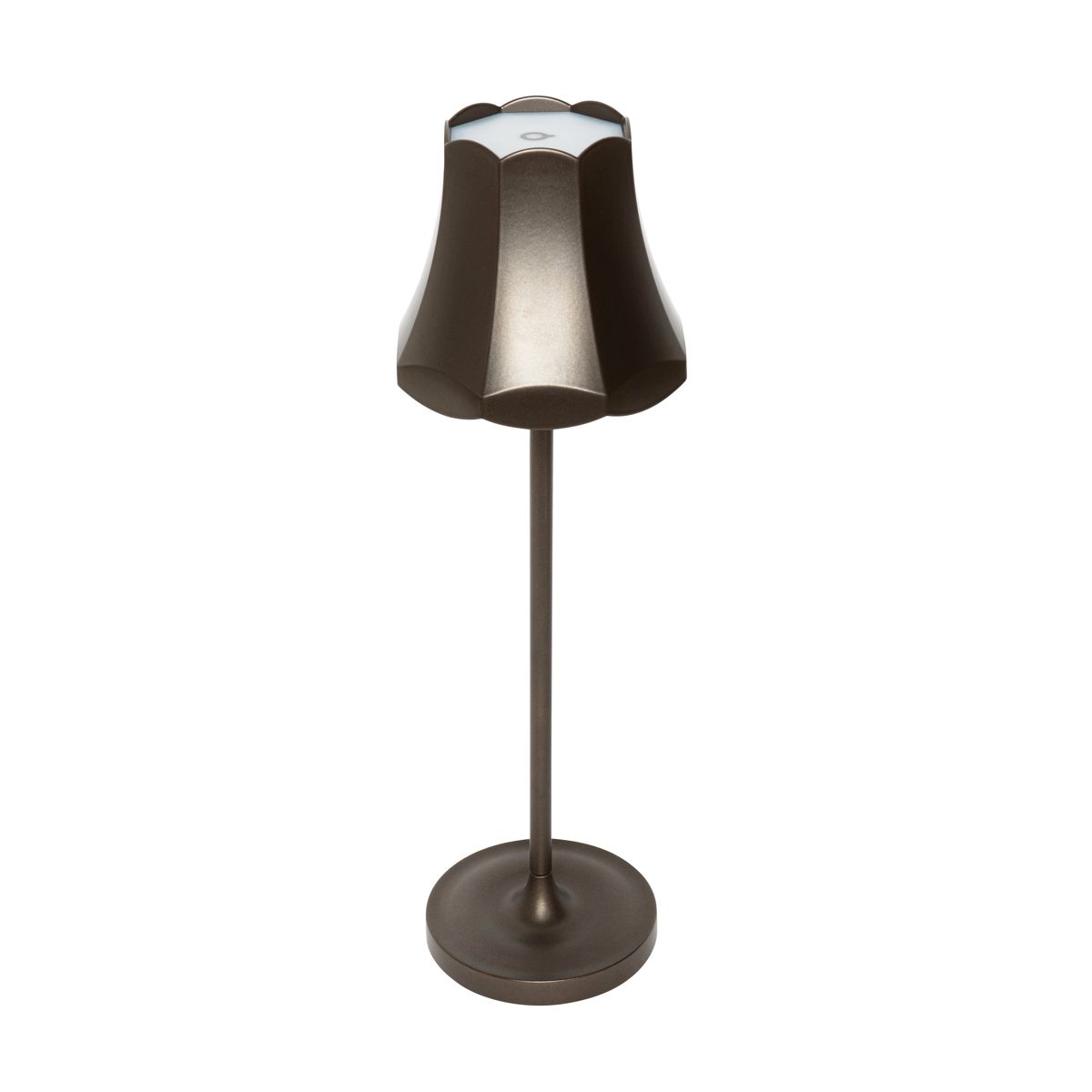 Set van 2 retro tafellampen donkerbrons oplaadbaar IP44 - Granny