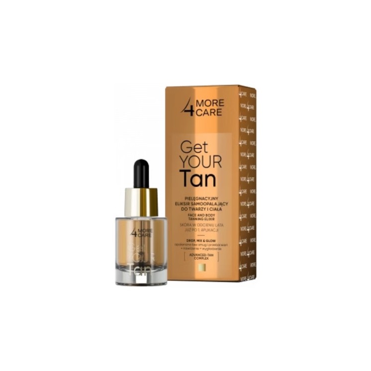 More 4 Care Get Your Tan zelfbruinend gezichts- en lichaamselixer 15 ml
