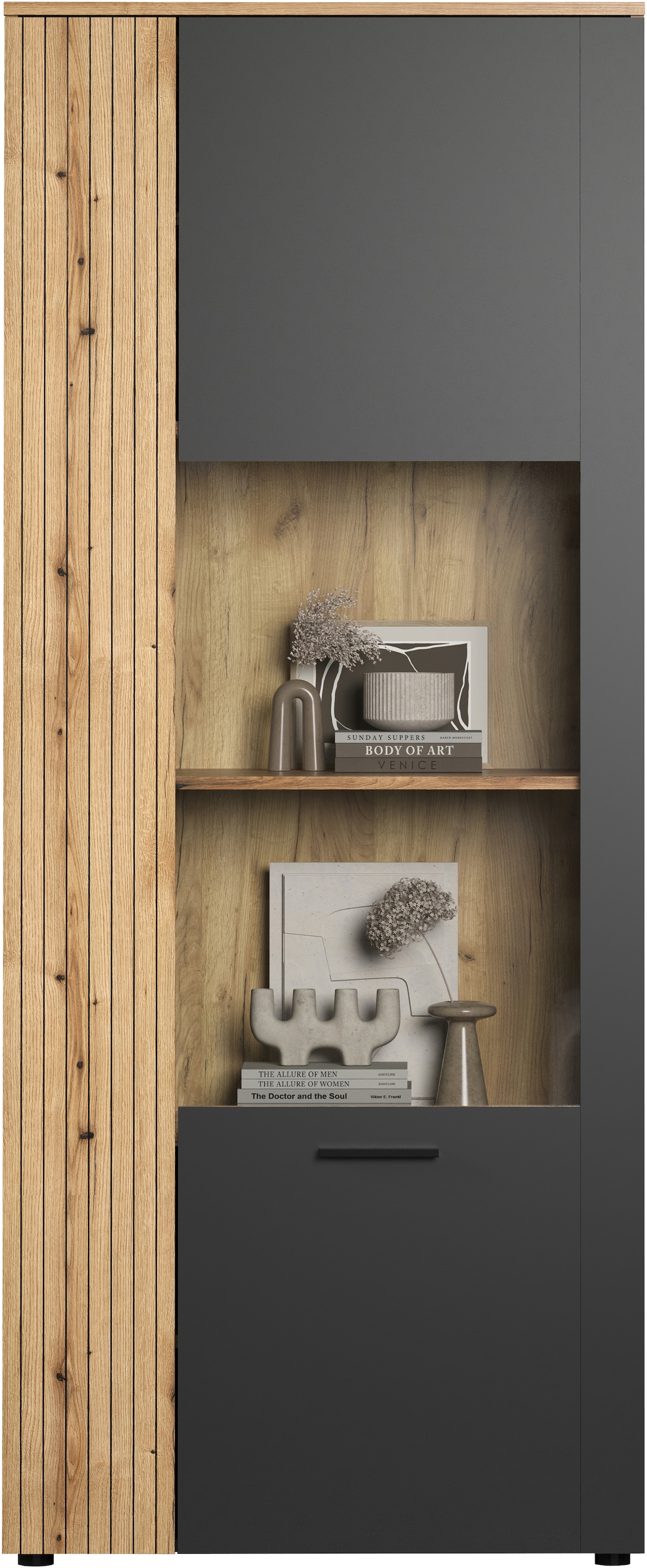 INOSIGN Standvitrine »Estepona« 1 Stk. tlg. Standvitrine mit 2 Türen - (B/T/H) 80/42/195 cm