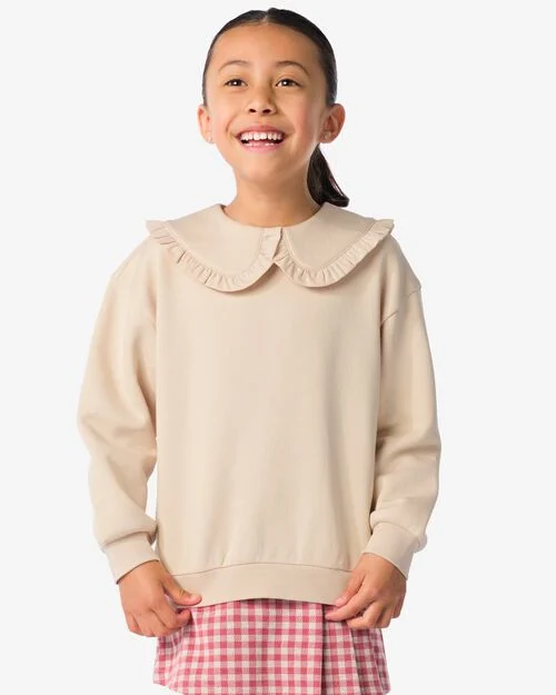 sweat enfant avec col blanc cassé