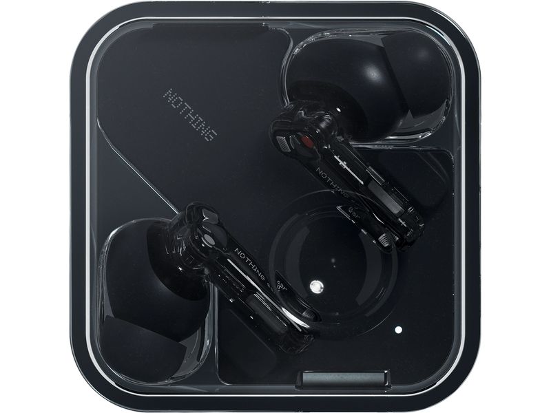 Nothing Ear Wireless In-Ear-Kopfhörer Ear 3.Gen. Schwarz Transparente In-Ear-Kopfhörer mit aktiver Geräuschunterdrückung