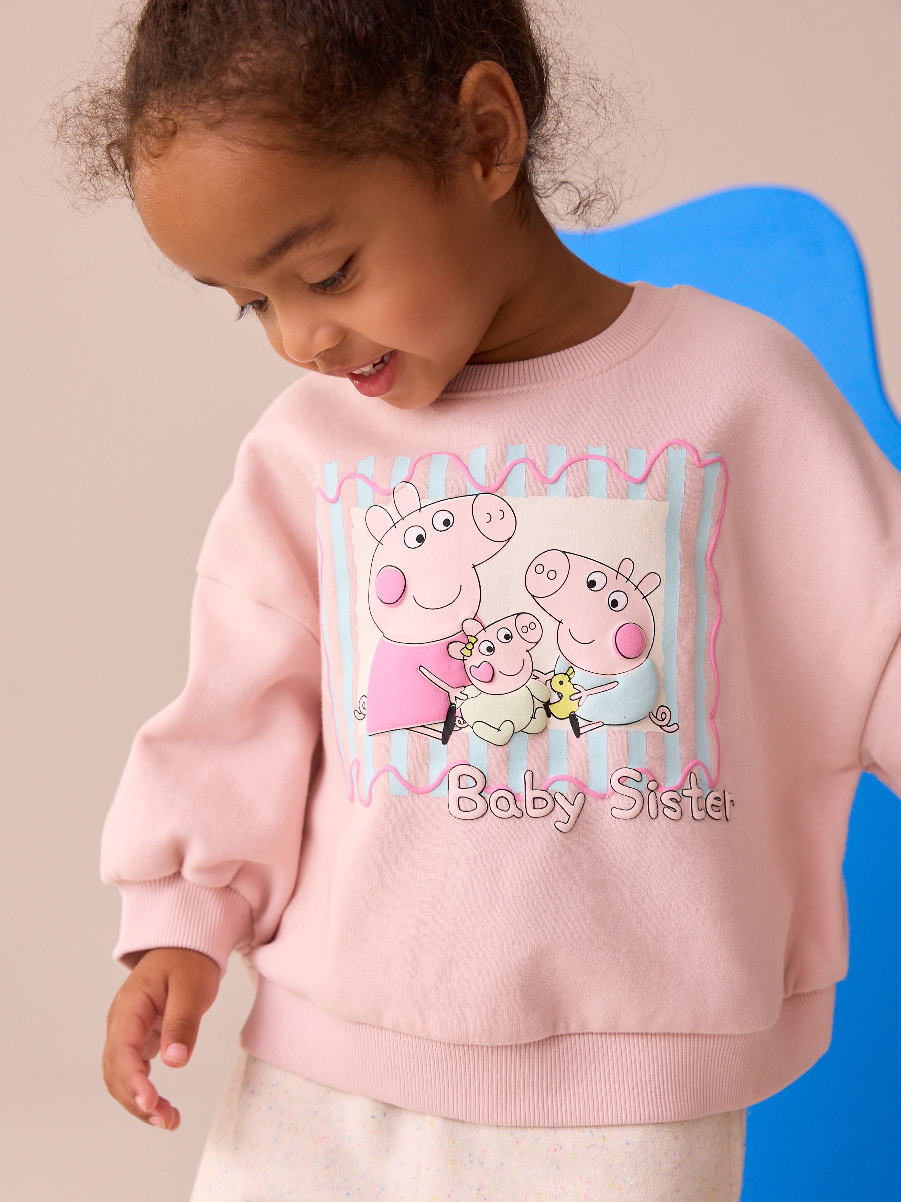 Roze - Peppa Pig & Evie Crew Neck Sweatshirt (3mths-7yrs)