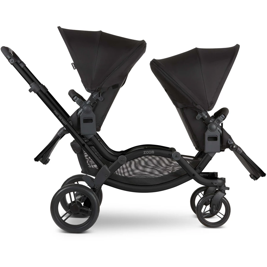 ABC DESIGN Geschwisterwagen Zoom BlackBlack inklusive Wheelblades
