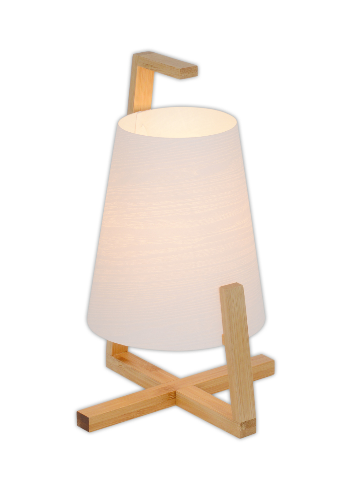 Tischleuchte SHOJI - weiß - Bambus- 32 cm hoch