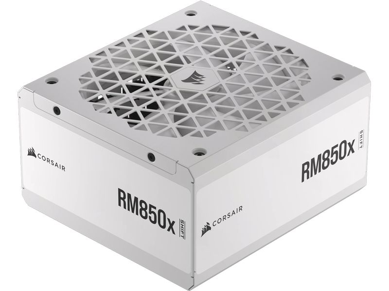 Corsair Netzteil RMx SHIFT White RM850x 850 W Vollmodulares ATX-Netzteil mit 850 W und 80 PLUS Gold Zertifizierung