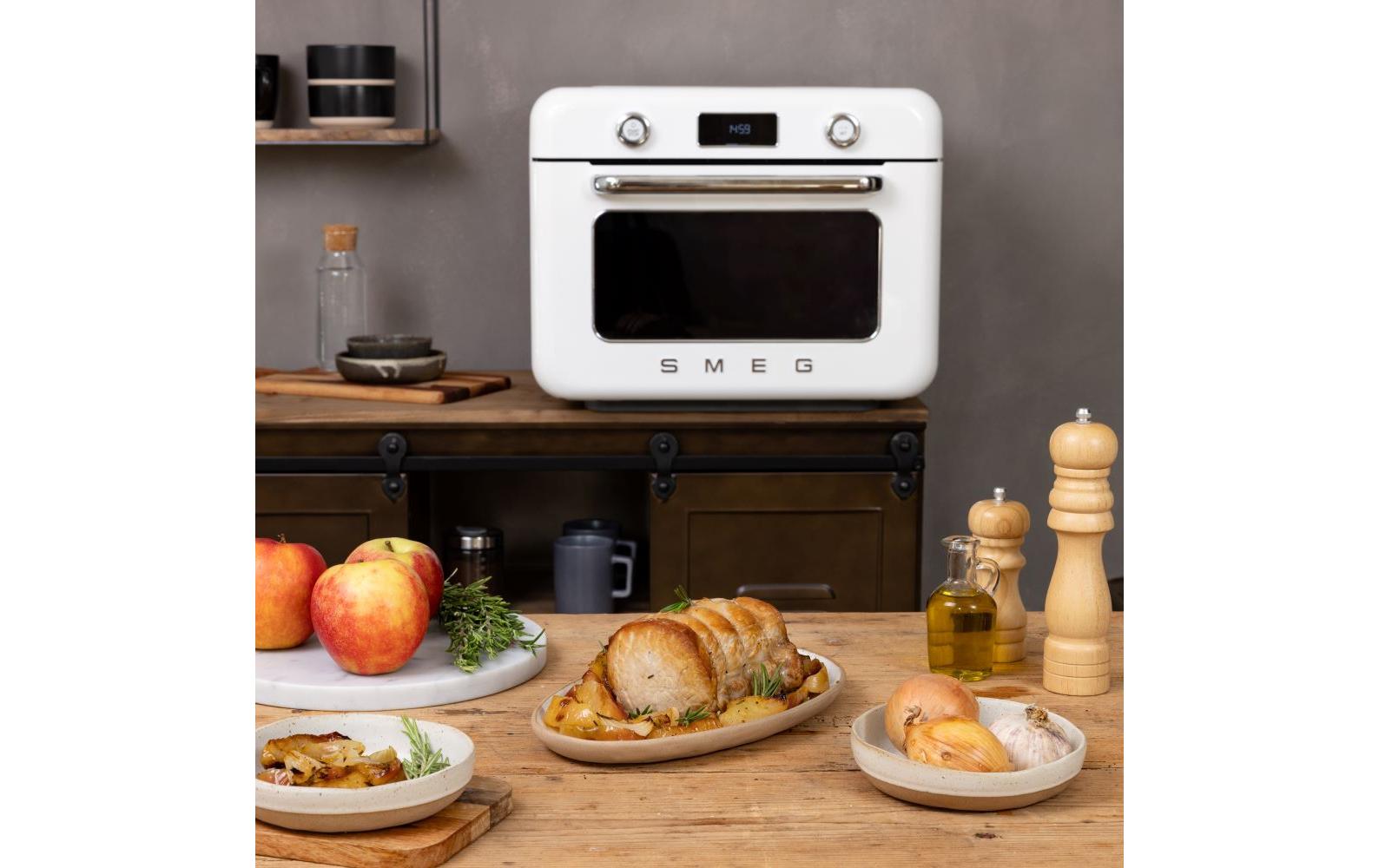 Dampfbackofen COF01 WhEU Weiss<br>Kombi-Tisch-Backofen