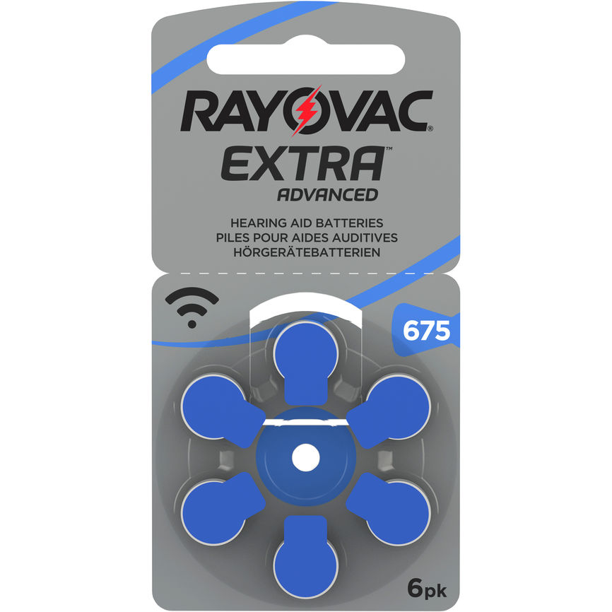 Rayovac Extra Advanced batteri for høreapparat 675