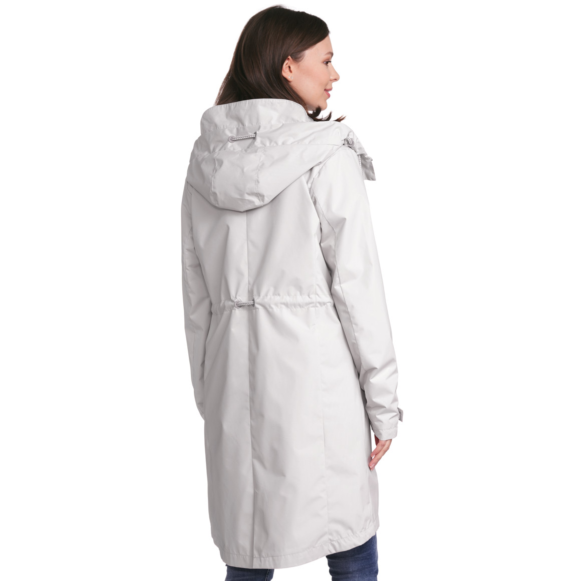 Gina Damen Parka in Unifarben beige