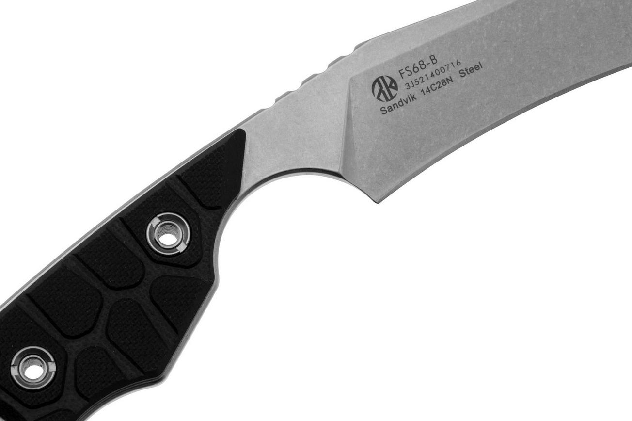 Ruike FS68 14C28N, Black G10, tactisch mes