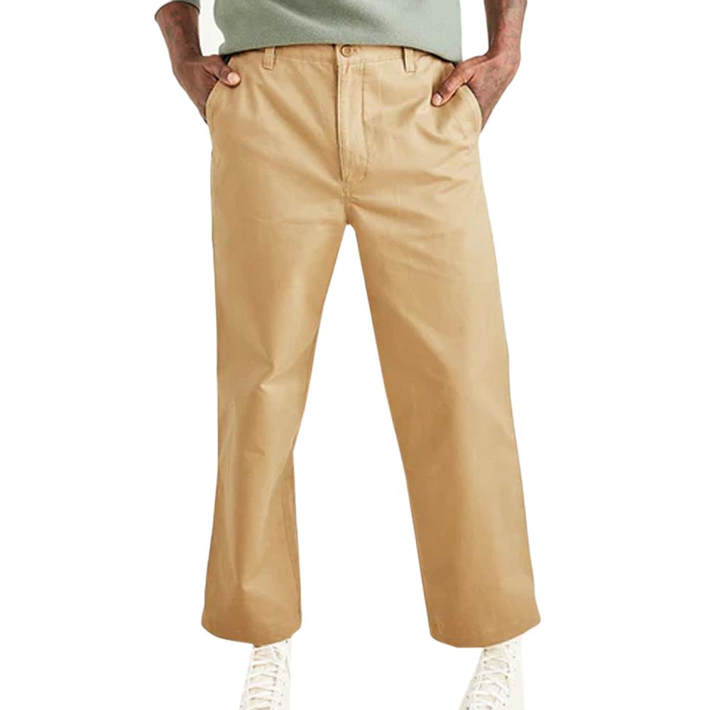 Dockers Pantalon Large Marron Homme Dockers Cropped