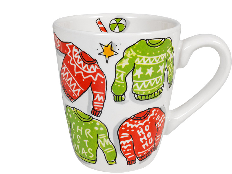 Beker 0.35L Kerst Holly Jolly Sweater