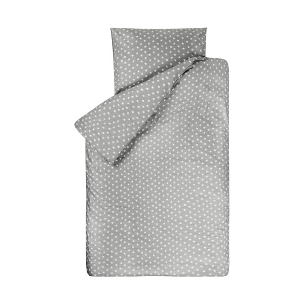 Bink Bedding Stars Dekbedovertrek Grijs 120 x 150 cm