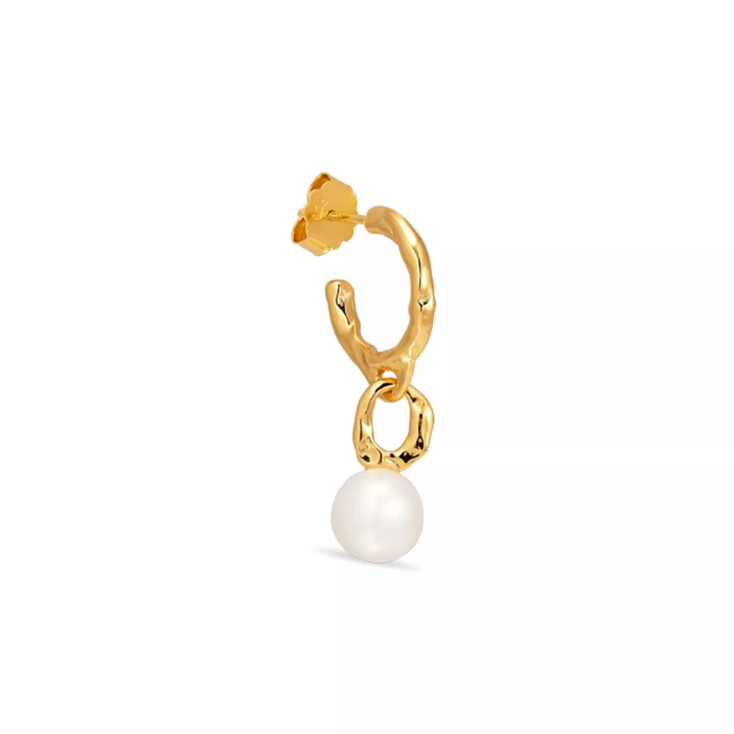 Jane Kønig Mary Hoop Ørering Single 18 kt. Forgyldt Sølv MHP-AW23-G