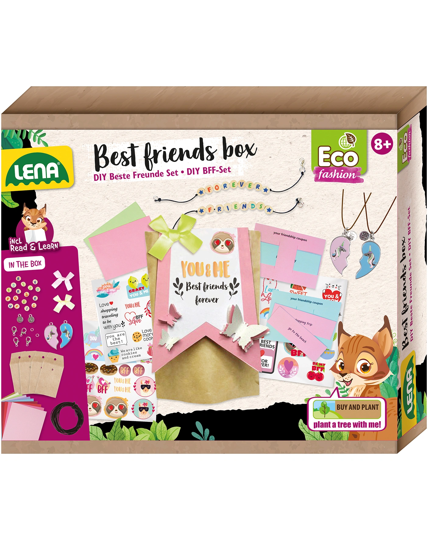 Bastelset ECO UPCYCLING - BEST FRIENDS BOX in bunt