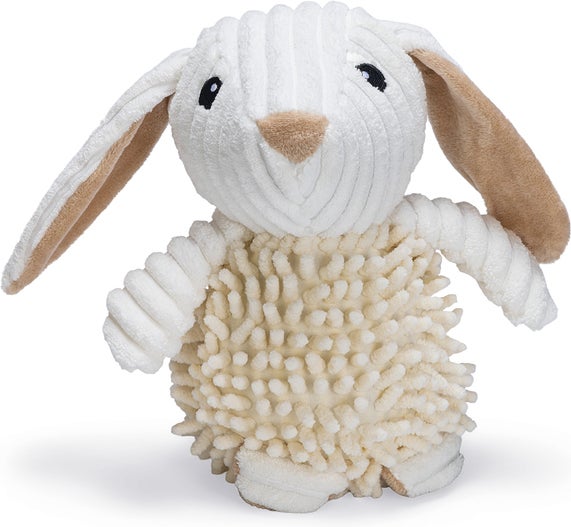 Beeztees hondenspeelgoed konijn Jenno gerecycled beige 22 x 14 x 12 cm