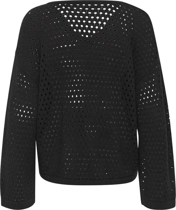 Cream CRWilow Knit Pullover Pitch black