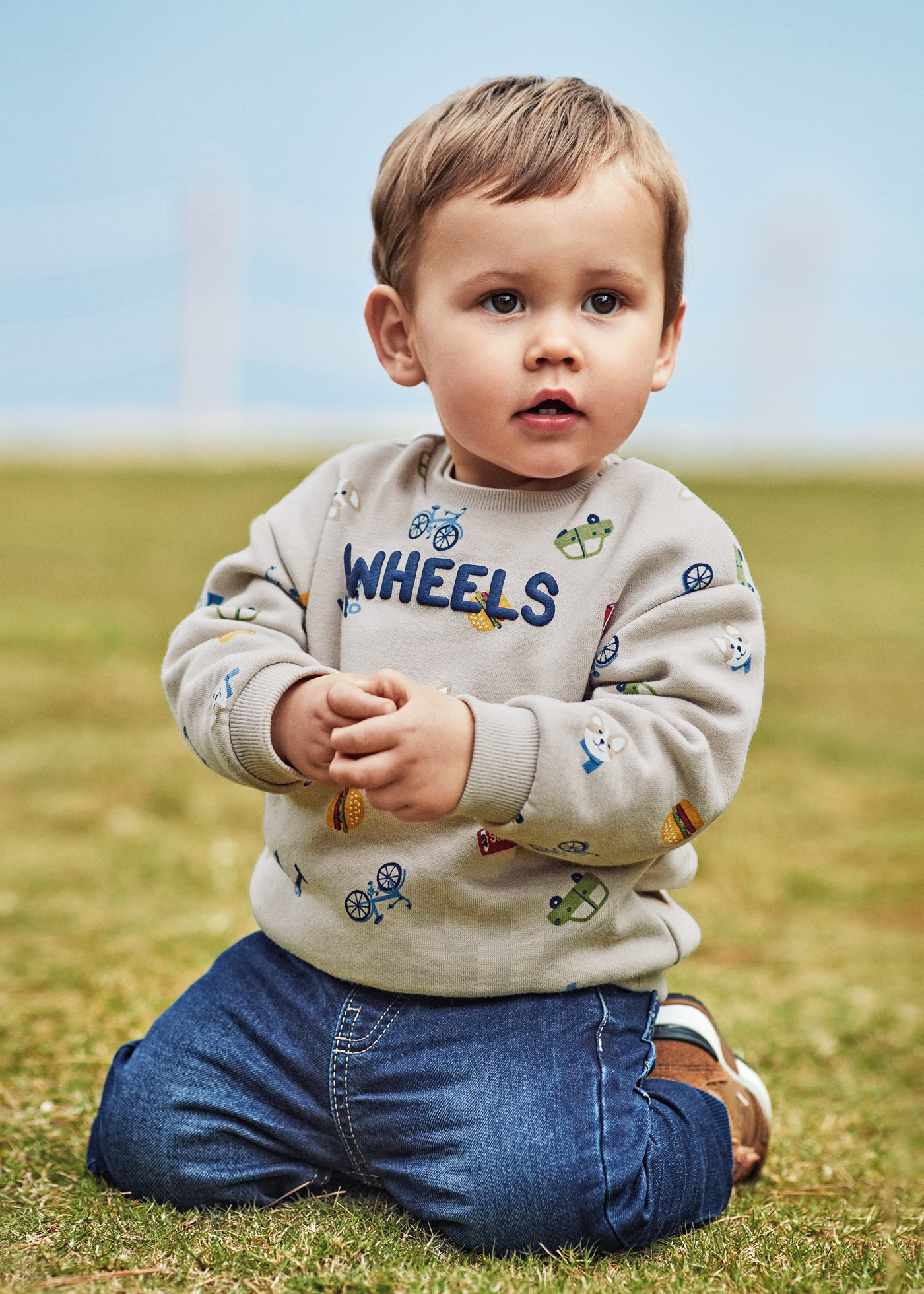 Moletom estampado para bebês