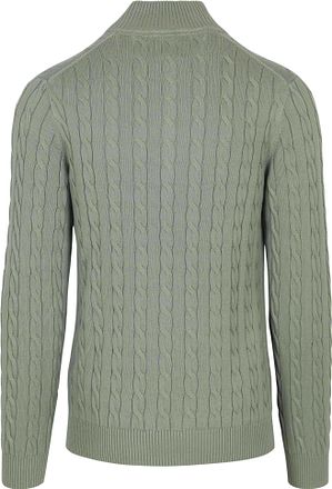 Gant Half-Zip Pullover Cable Groen 8050603-362 kopen