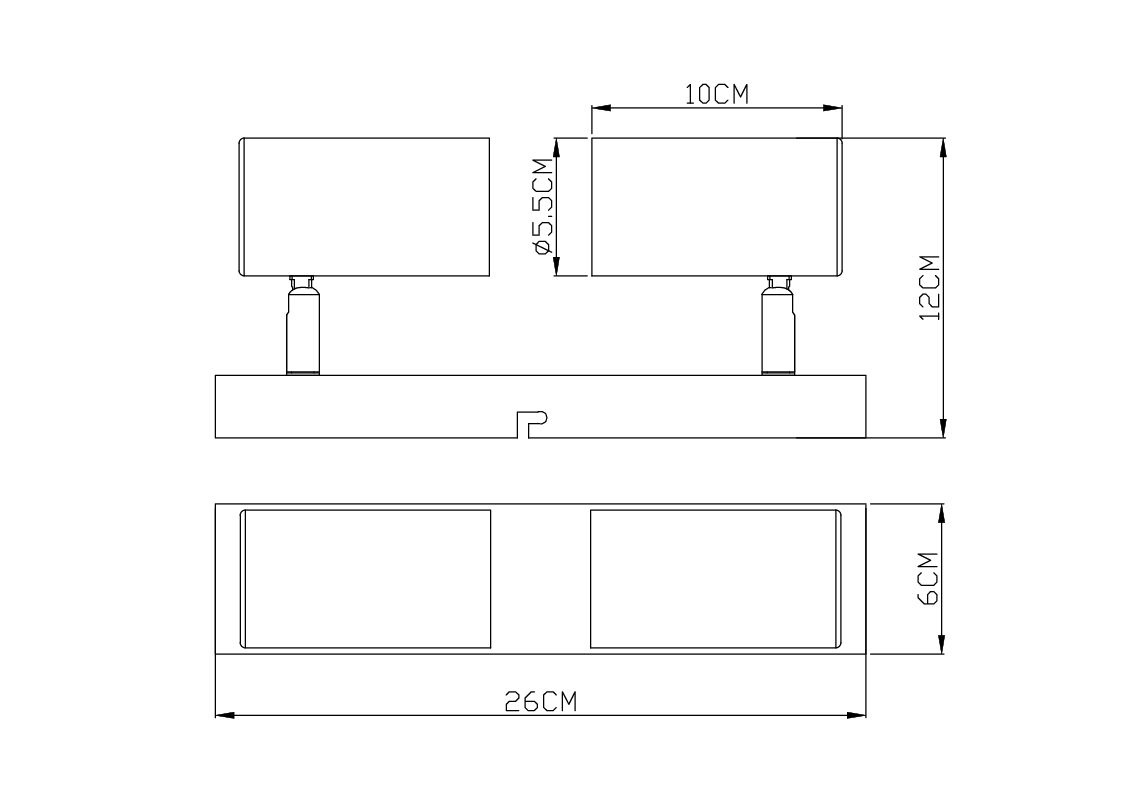 Wand-/Deckenspot ROBBY