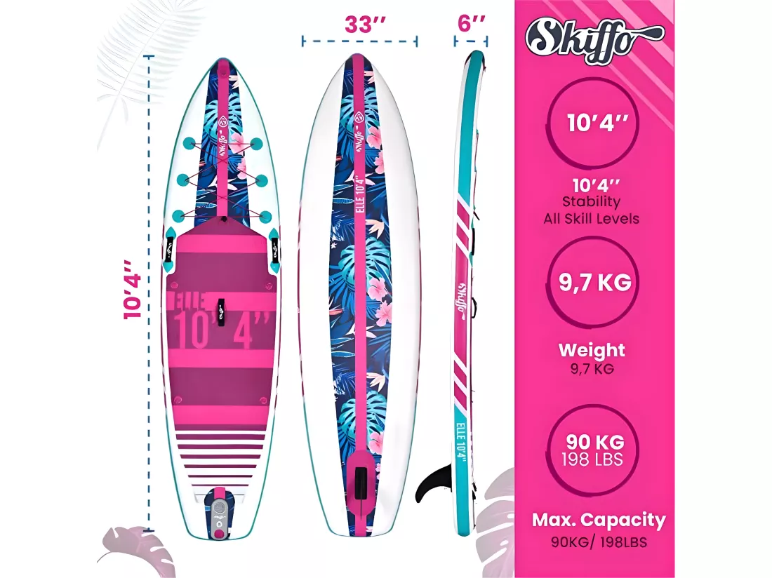 SUP Paddle Gonflable Elle Skiffo 10'4 - 315x79x13cm(10'4