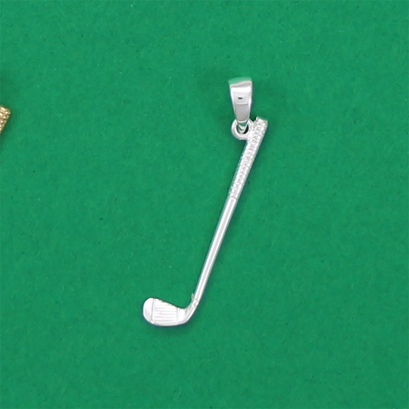 Pendentif club de golf - Argent massif