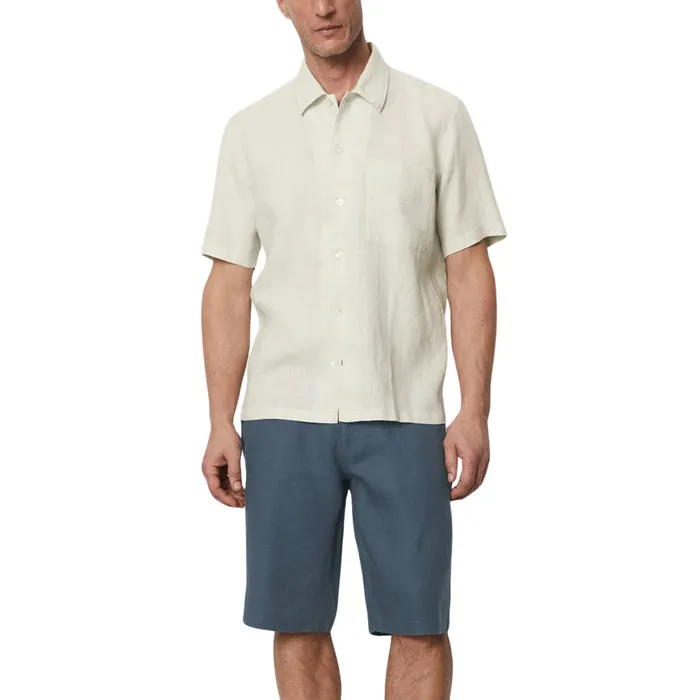 Marc O'Polo Camp Collar Linen Overhemd Heren