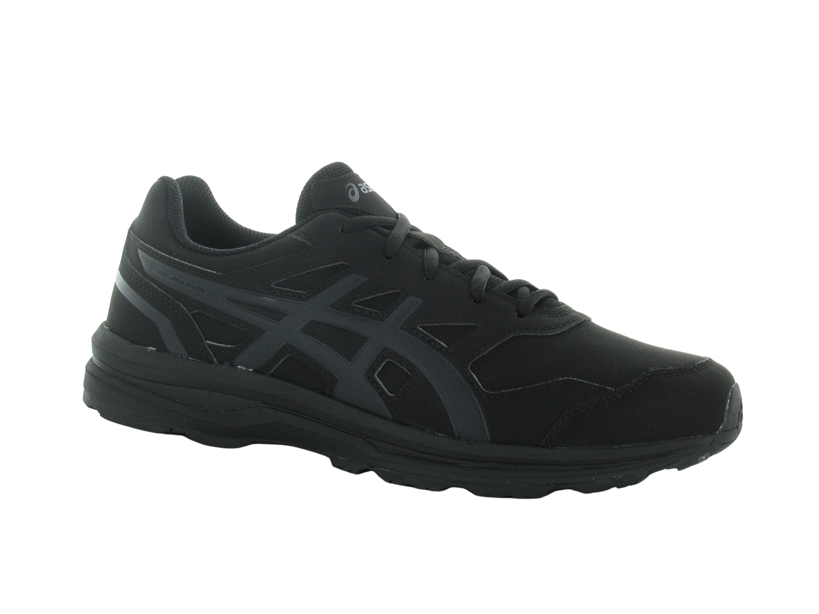 Asics-Q801Y Matières combinées Noir