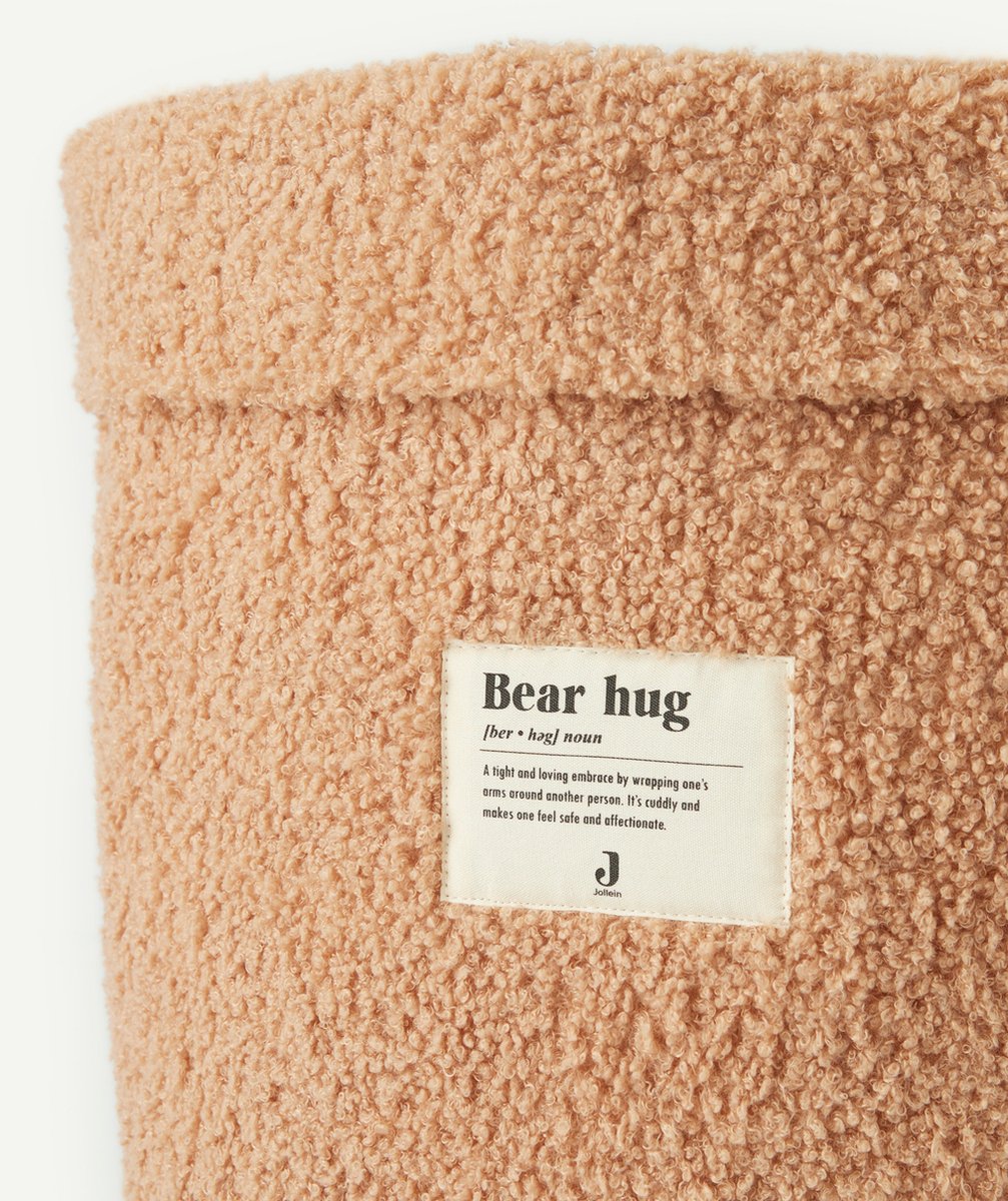 JOLLEINPANIER DE RANGEMENT EN BOUCLETTES CAMEL