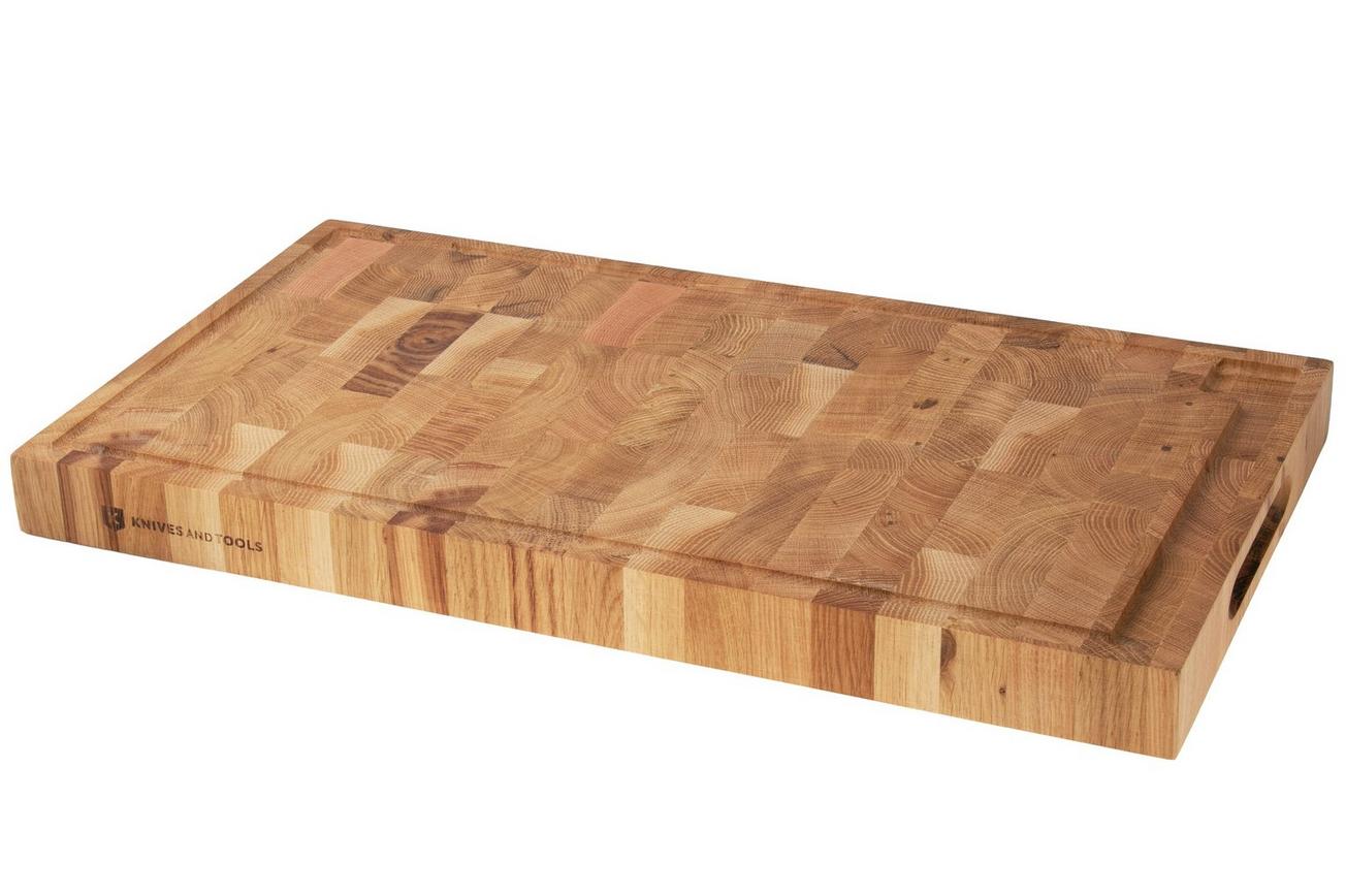 Knivesandtools End Grain Cutting Board P008-5430 eikenhout, 54 x 30 cm