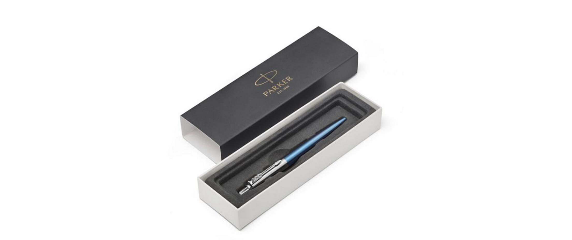 Kugelschreiber Jotter Core G.C. Medium (M), BlauClip-on-Einziehkugelschreiber