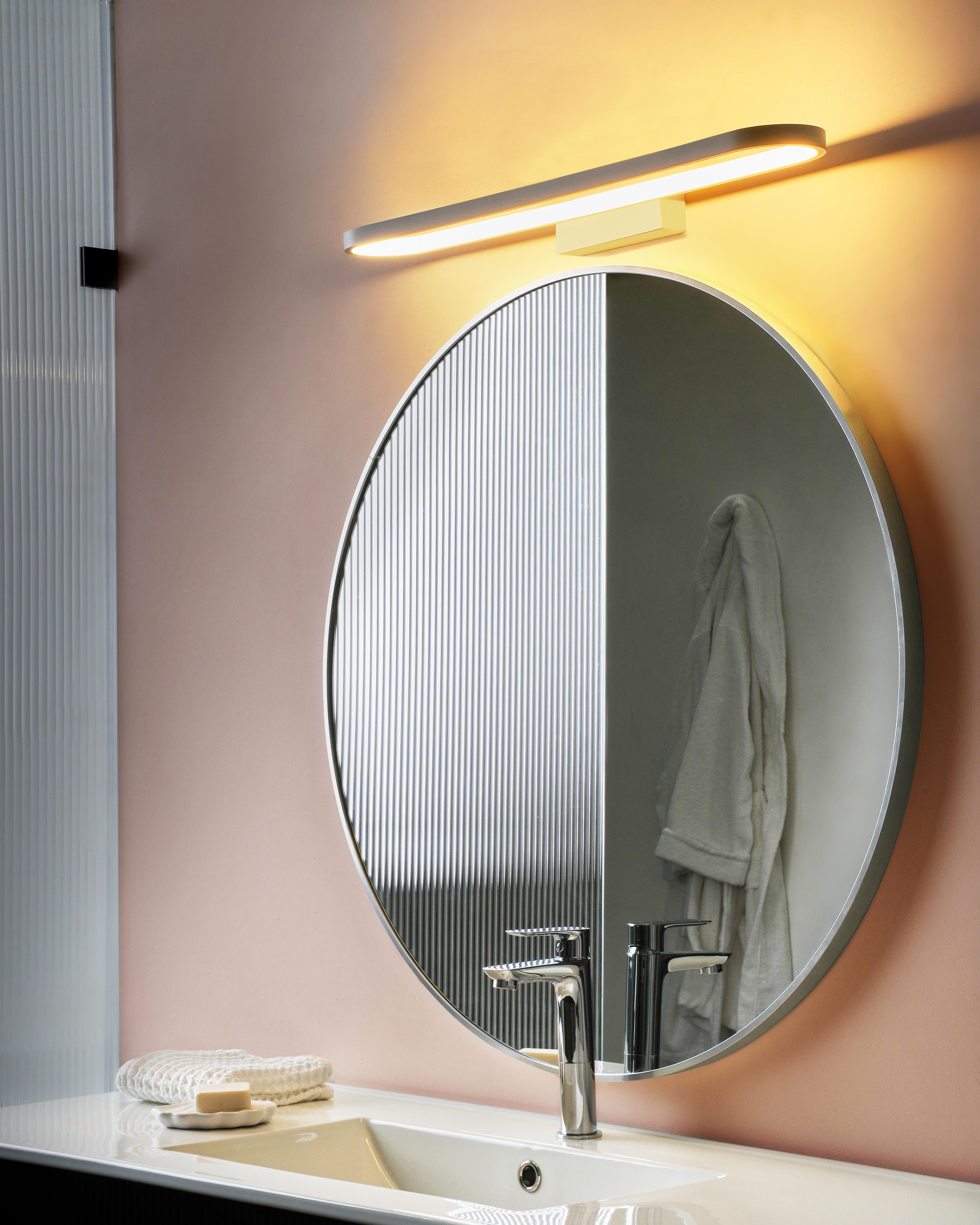 LED schilderij- en spiegelverlichting MIDOU Metaal Wit