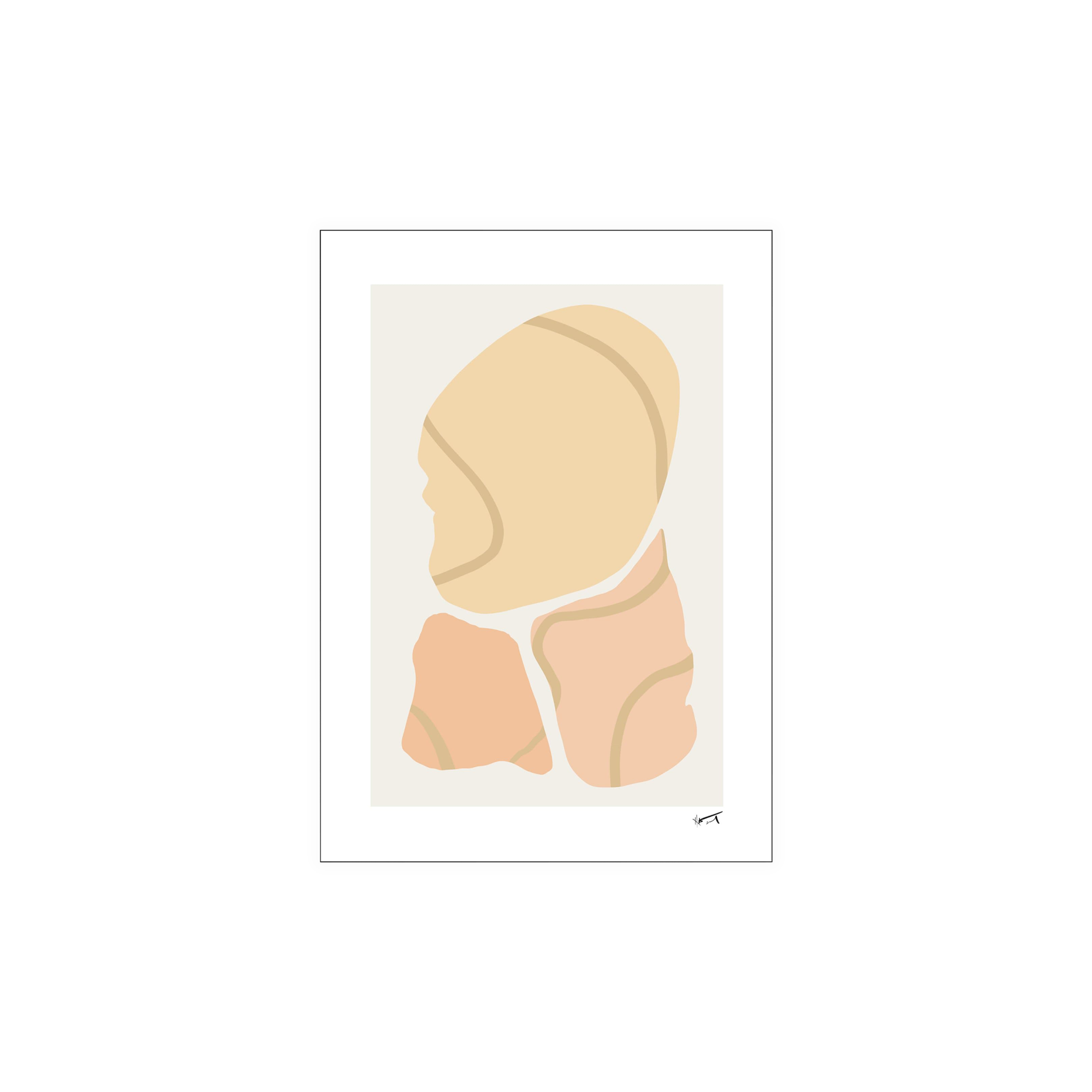 Plakat Trois Morceaux A3 | N. Atelier. | Multi | Poster and Frame