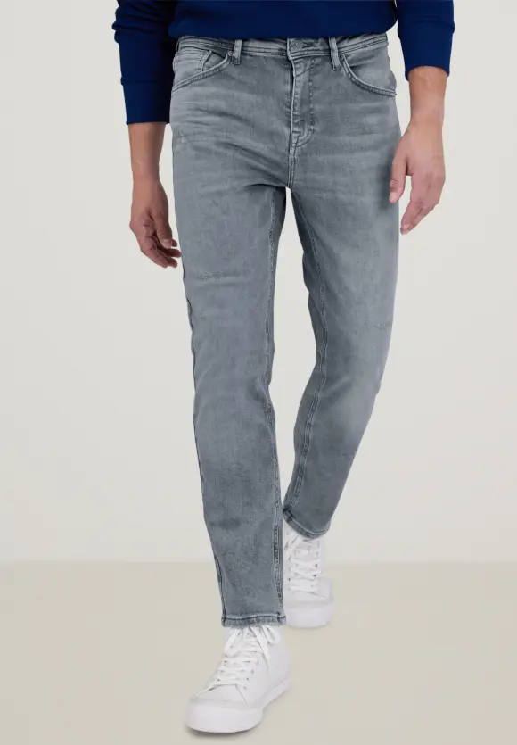 Slim Fit Jeans - iced grey random wash