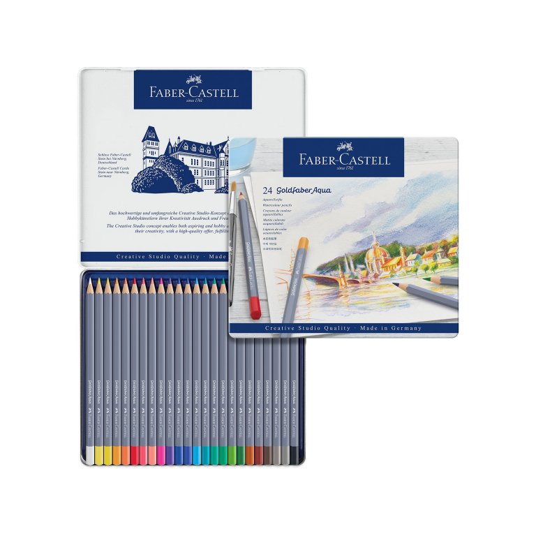 Faber-Castell Aquarellstifte Goldfaber, 24er-Set