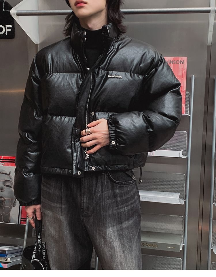 MRCYC - Effen cropped pufferjack met rits