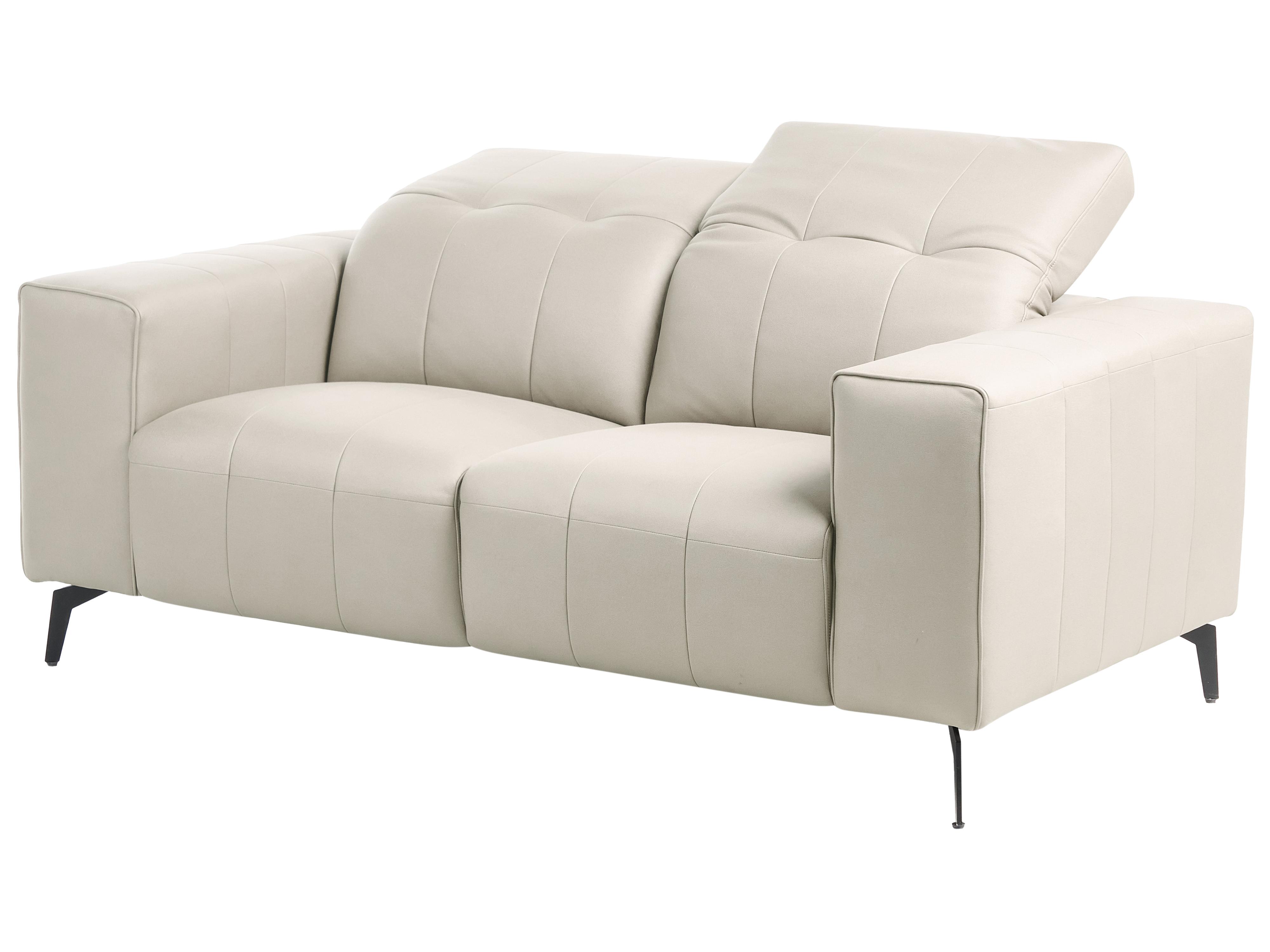Bank 2-zits OMMEL Kunstleer Lichtbeige