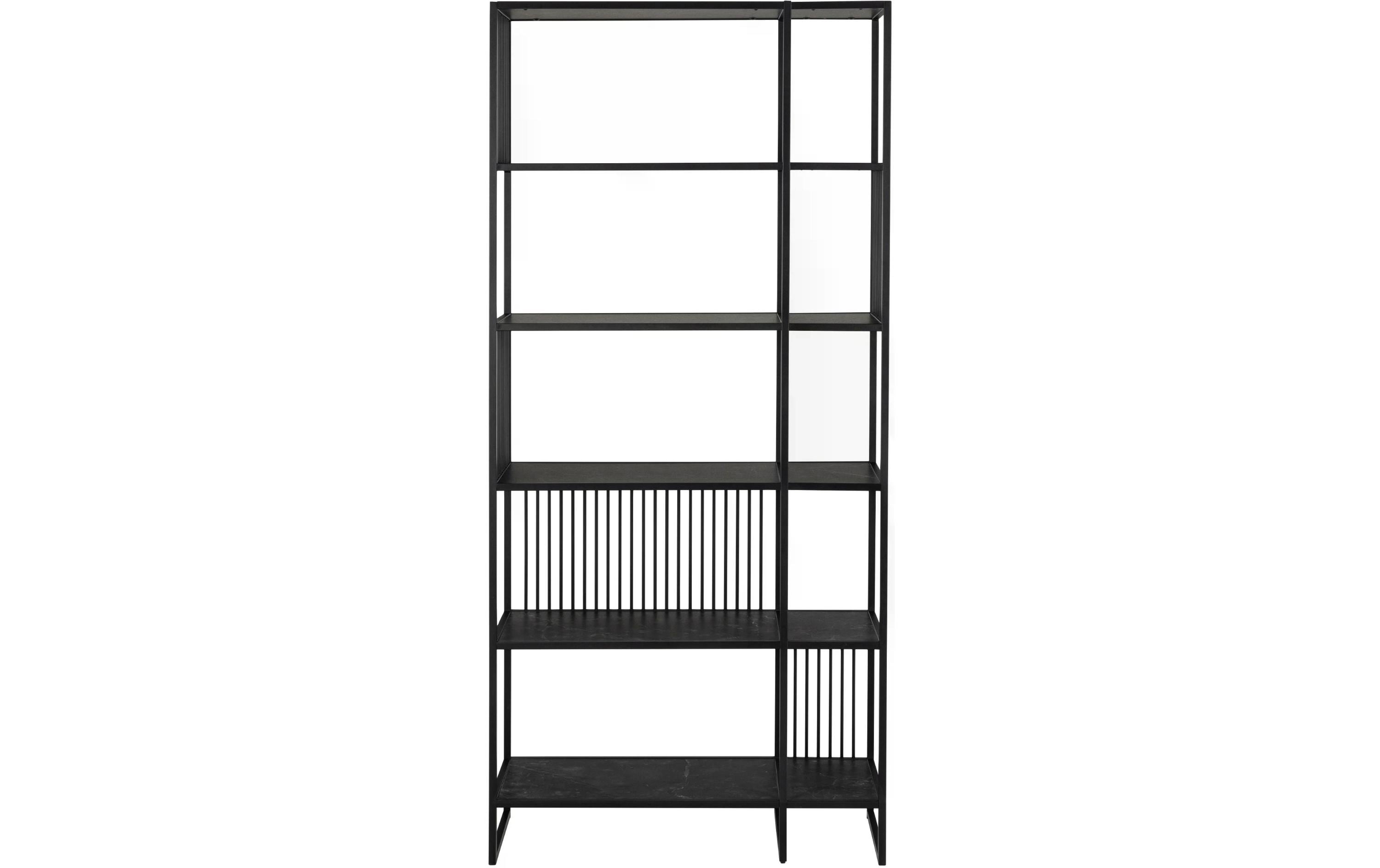 Regal Strington 85 x 35 x 185 cm, Schwarz<br>Bücherregal