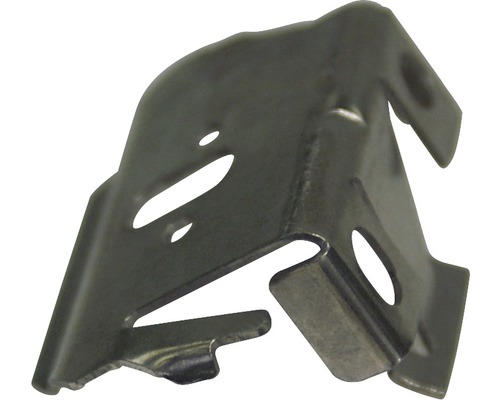 Universele steunbeugel, 22 mm profiel van aluminium, aluminiumkleurig