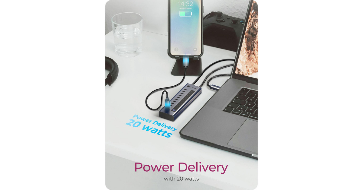 ICY BOXIB-HUB1450-C31 usb-hub  (Antraciet)
