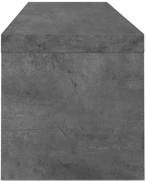 Temahom - 9000.63957 - Tv-meubel Cliff 125/235 X 38 X 20/40 C - Melamine-effect en Zwarte Lak