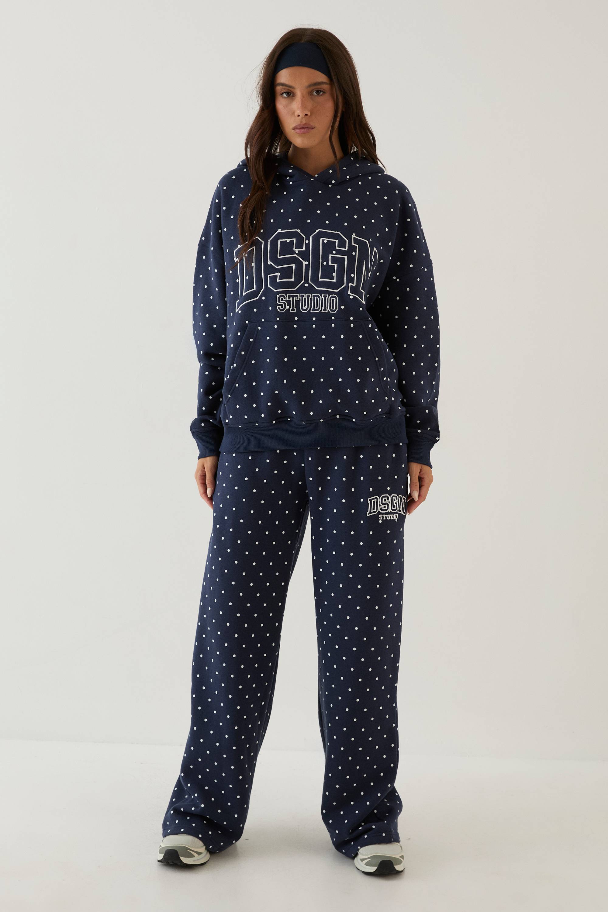 Sweat À Casynthétiqueche Oversize Dsgn Studio À Pois Avec Appliqué