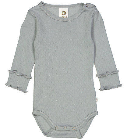 M?Slå Body l/æ - Pointelle - Jasmin Blue